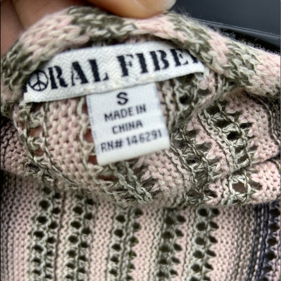 Sweater Cardigan W Multi Colored Stripes - Picture 3 of 4